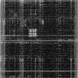 greyscale density-scatterplot of byte-pairs in the /bin/bash ELF